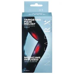 Nufabrx Black Medicine Infused Arm Sleeve One Size Fits Most 1 ea