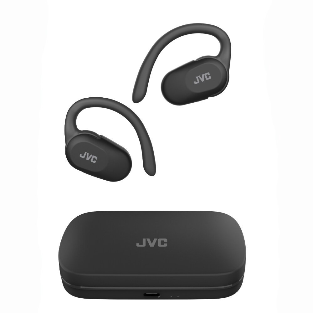 slide 1 of 1, JVC HANP40TB Open Air True Wireless Earbuds - Black, 1 ct