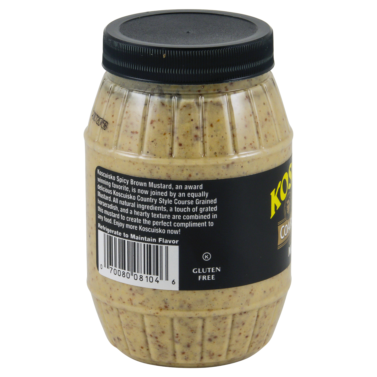 slide 3 of 4, Kosciusko Coarse Grained Mustard, 9 oz