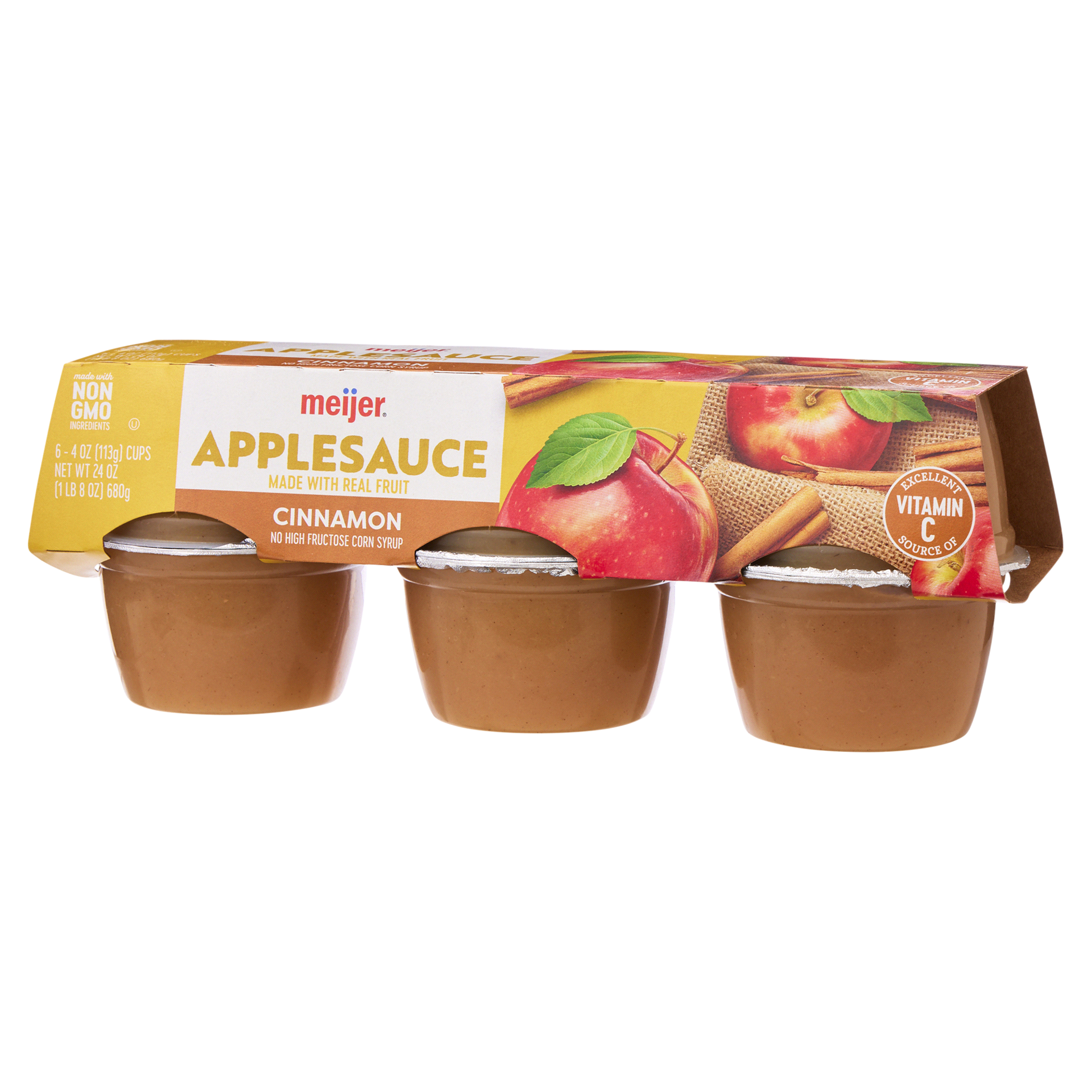 slide 9 of 17, Meijer Cinnamon Applesauce, 6 ct