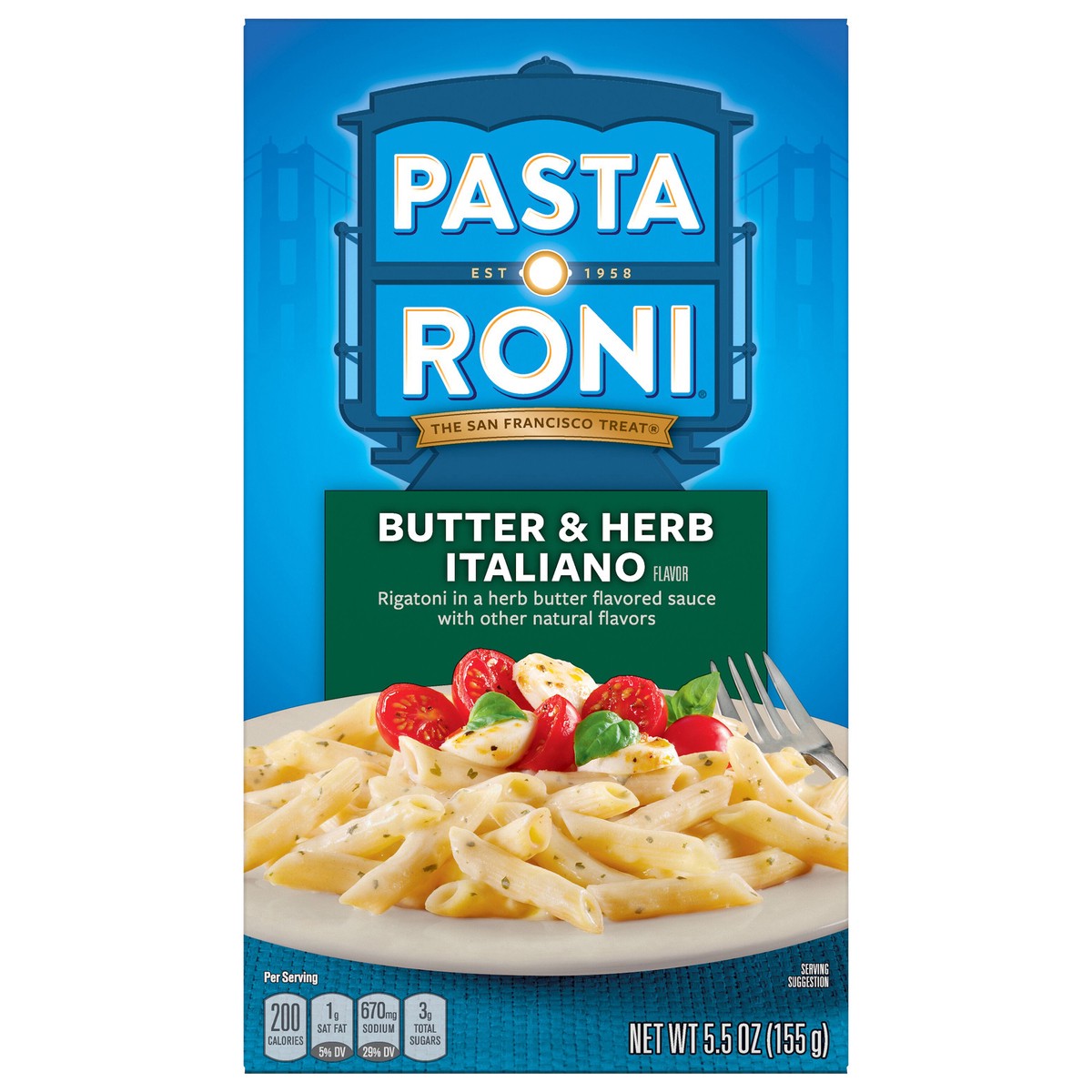 slide 5 of 9, Pasta Roni Rigatoni, Butter & Herb Italiano, 5.5 oz