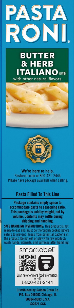 slide 2 of 9, Pasta Roni Rigatoni, Butter & Herb Italiano, 5.5 oz