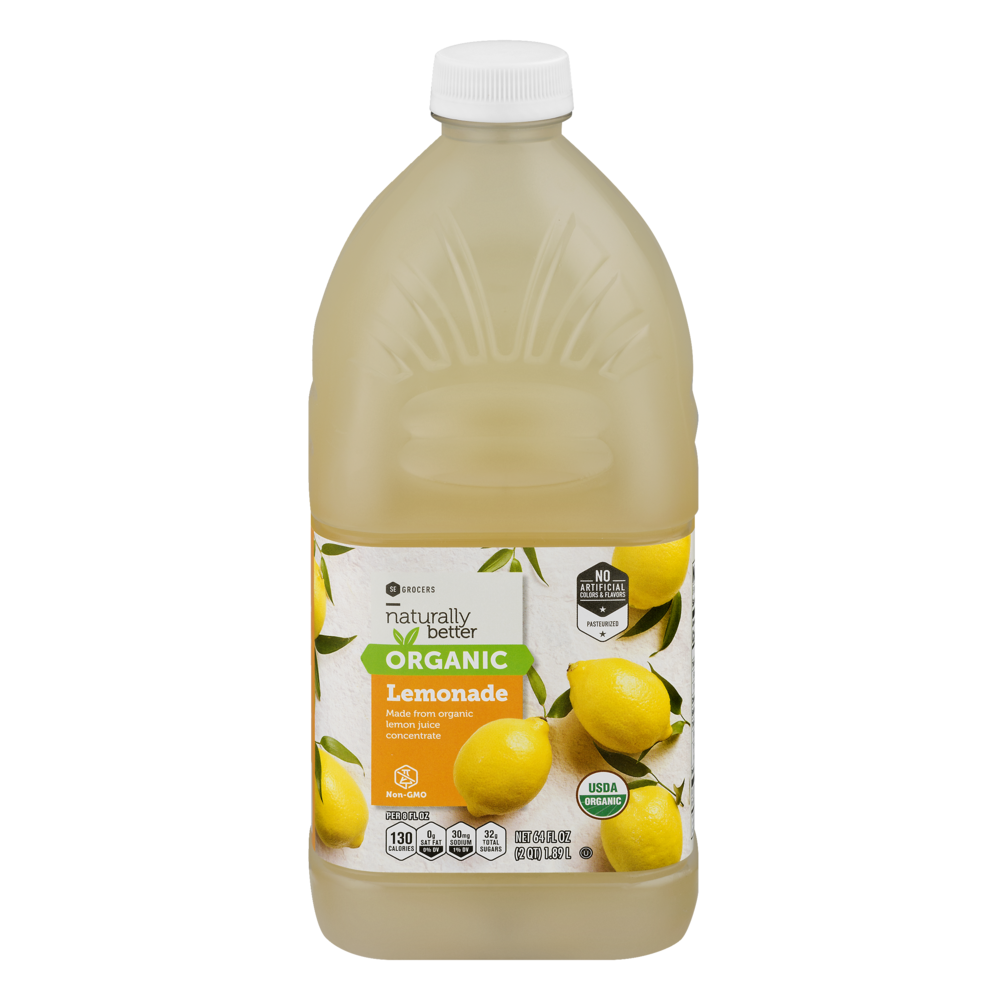 slide 1 of 1, SE Grocers Naturally Better Organic Lemonade - 64 oz, 64 oz