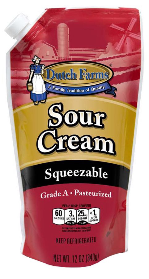 slide 1 of 1, Dutch Farm Sour Cream Squeeze, 8 oz