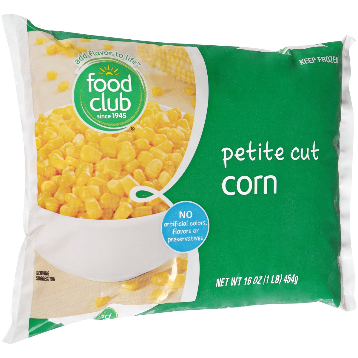 slide 2 of 9, Food Club Freshly Frozen Petite Cut Corn, 16 oz