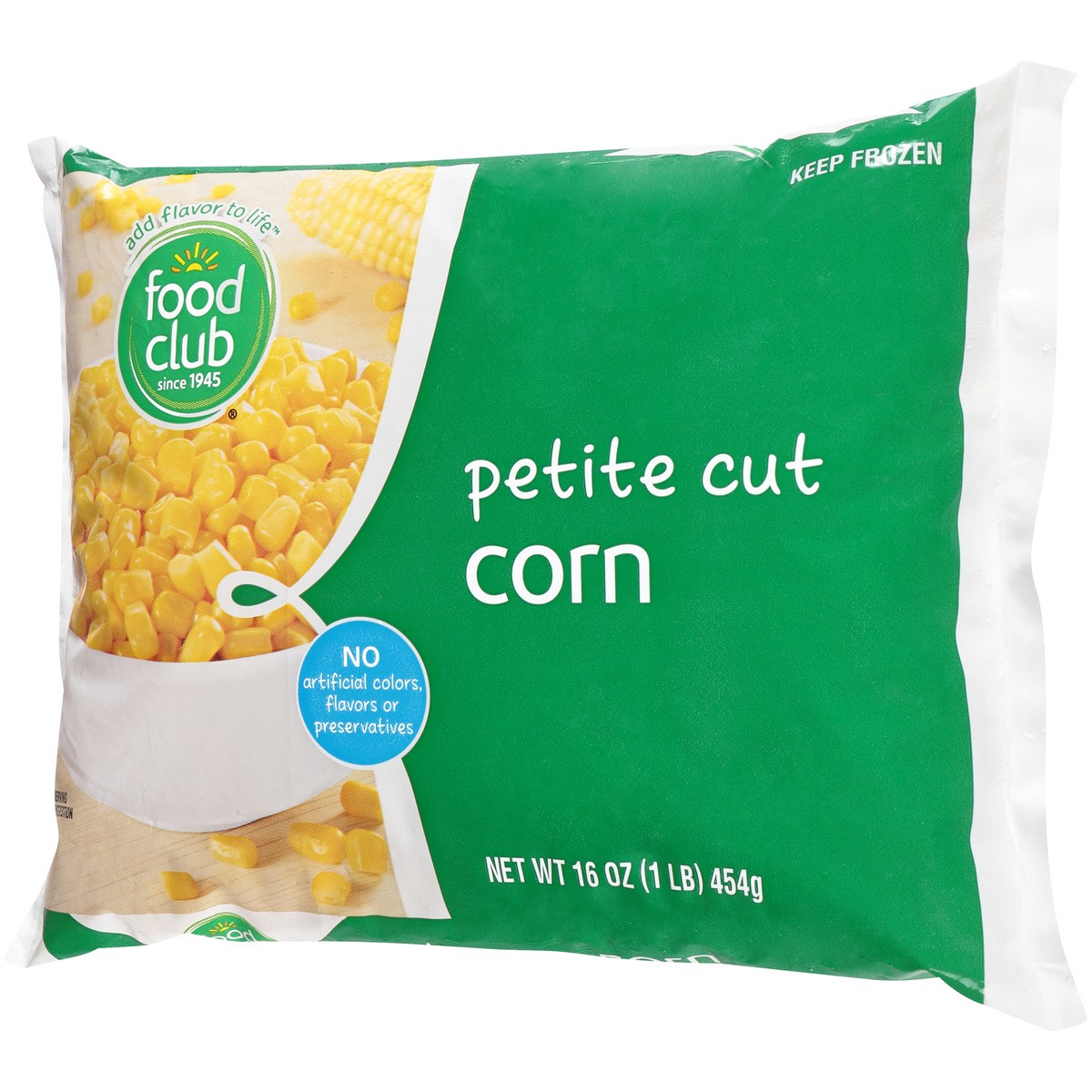 slide 3 of 9, Food Club Freshly Frozen Petite Cut Corn, 16 oz