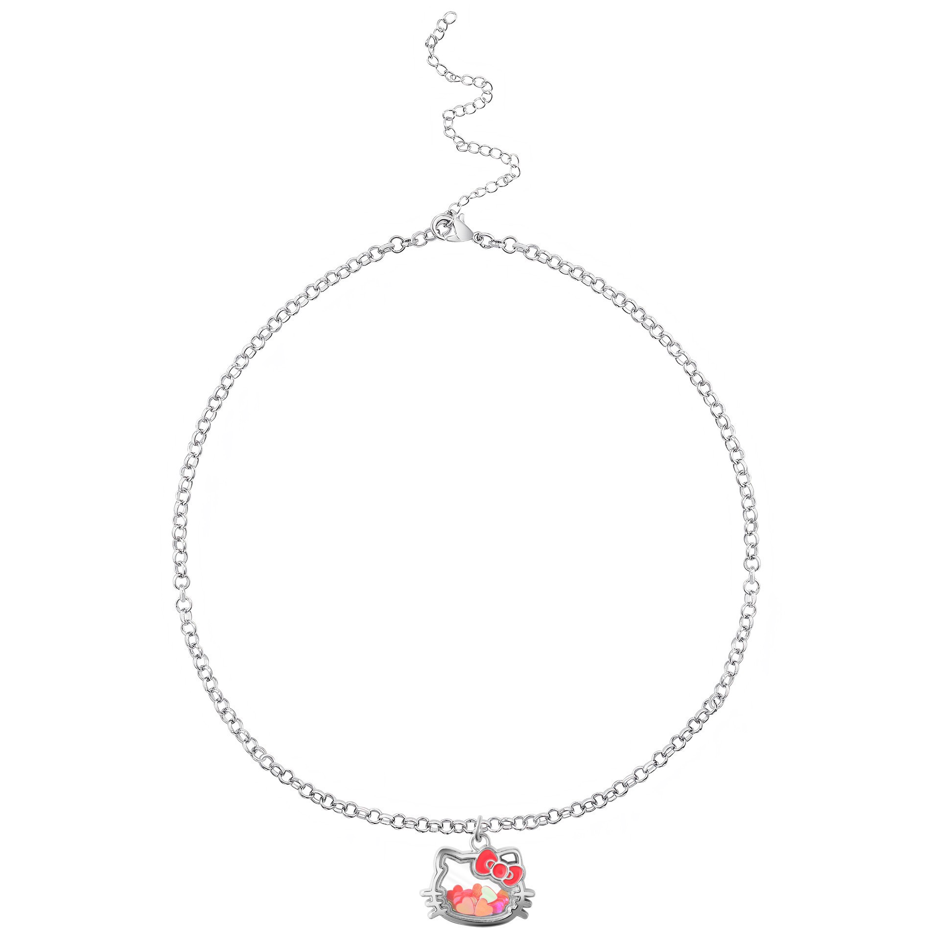 slide 2 of 3, Hello Kitty Silver Shaker Charm, 0.98 in x 0.92 in x 0.19 in