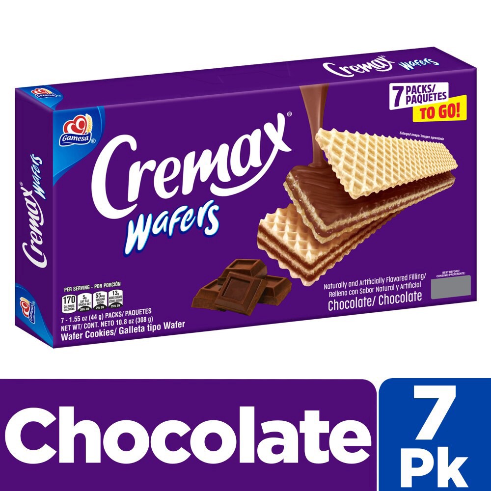 slide 2 of 6, Gamesa Cremax Choco Cookies, 10.8 oz