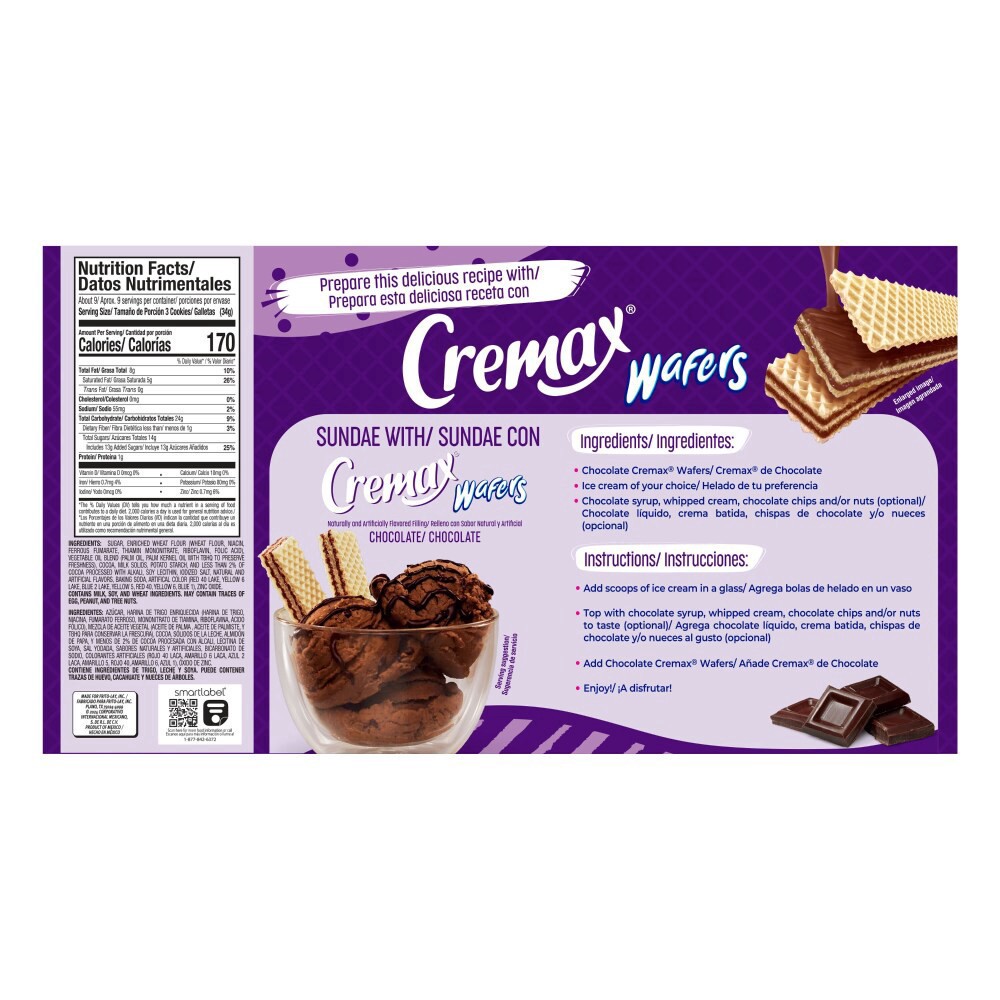 slide 3 of 6, Gamesa Cremax Choco Cookies, 10.8 oz