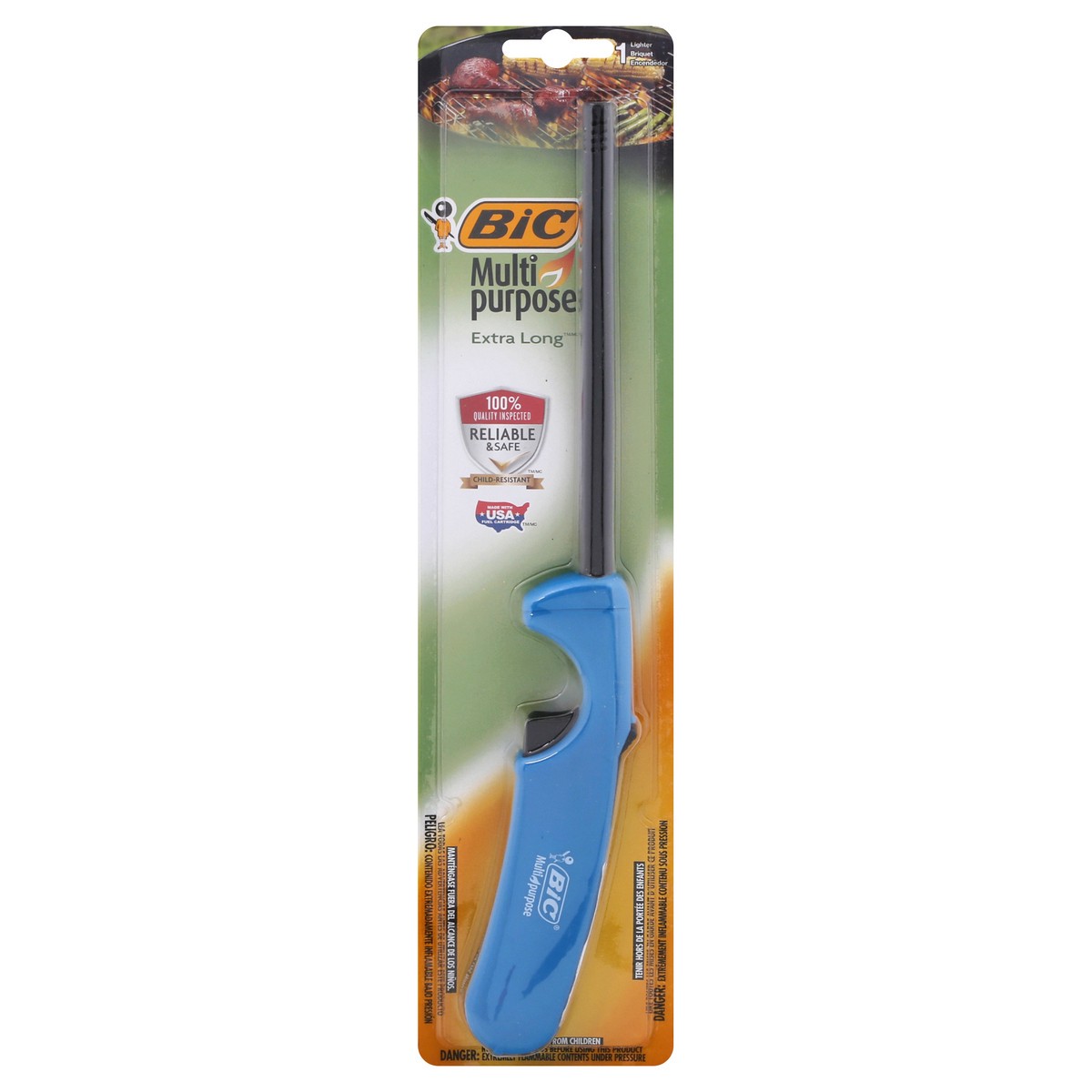 slide 1 of 9, BIC Multi-purpose Extra Long Lighter, Assorted Colors, 10 ct