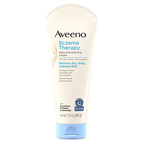 slide 1 of 1, Aveeno Active Naturals Eczema Therapy Moisturizing Cream, 7.3 oz