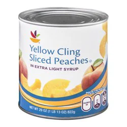Giant Sliced Yellow Cling Peaches in Extra Light Syrup