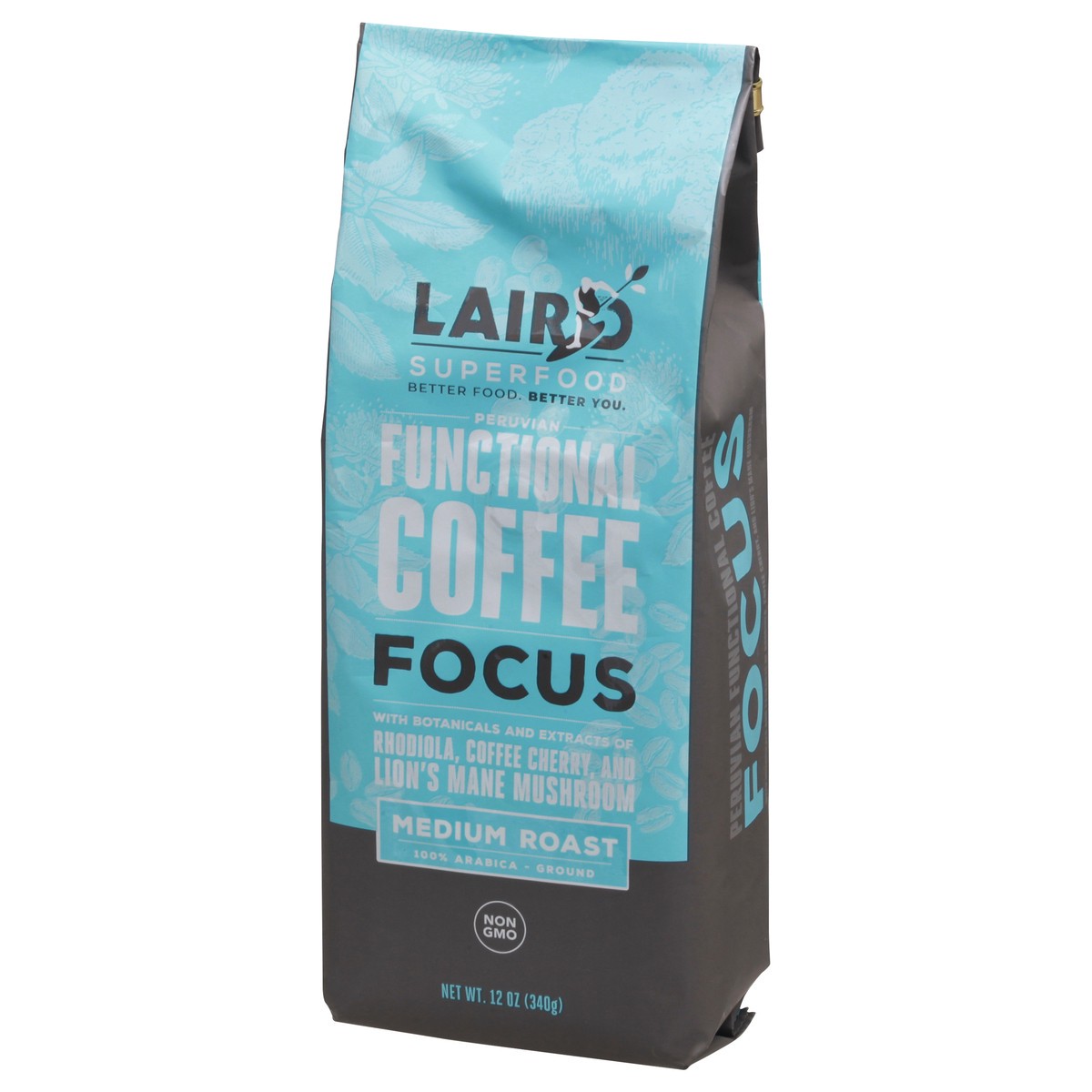 slide 3 of 14, Laird Superfood Medium Roast Ground Focus Functional Coffee 12 oz, 12 oz