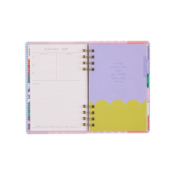 slide 7 of 10, 2026 Happy Planner Monthly/Weekly Mini Customizable Twin Loop Planner, 4-5/8"" x 7"", Color Beat, January To December, PZ0019M003, 1 ct