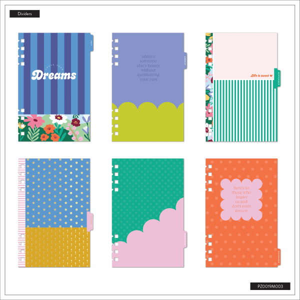 slide 5 of 10, 2026 Happy Planner Monthly/Weekly Mini Customizable Twin Loop Planner, 4-5/8"" x 7"", Color Beat, January To December, PZ0019M003, 1 ct