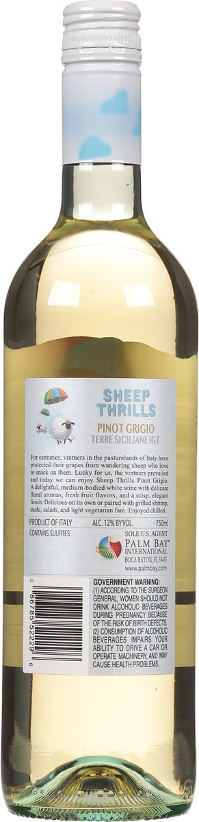 slide 5 of 9, Sheep Thrills Pinot Grigio, 750 ml