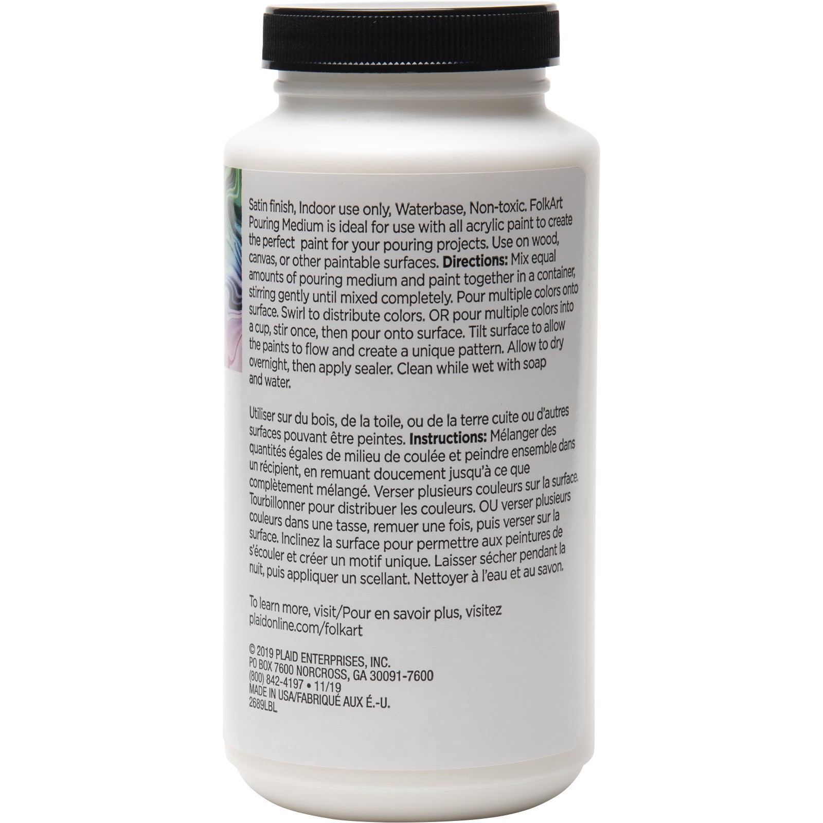 slide 3 of 4, Folkart Pouring Medium, 16 fl oz