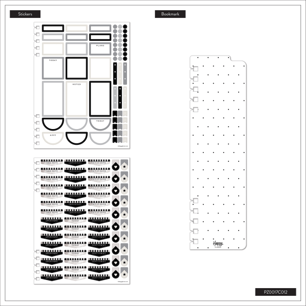 slide 5 of 10, 2026 Happy Planner Monthly/Weekly Classic Customizable Twin Loop Planner, 7"" x 9-1/4"", Believe You Can Checks, January To December, PZ0017C012, 1 ct