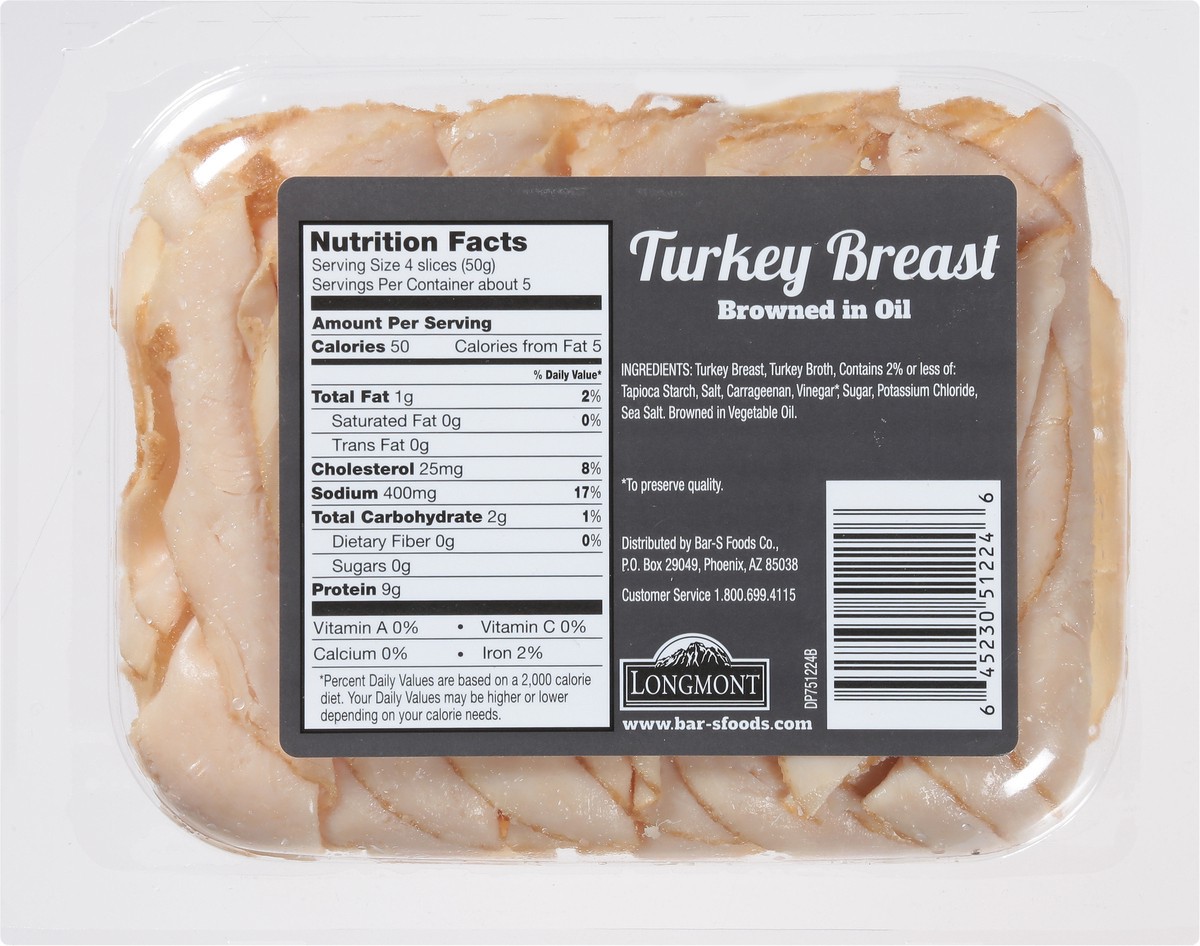slide 2 of 13, Longmont Turkey Breast 9 oz, 9 oz