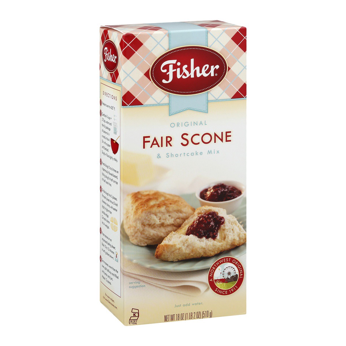 slide 4 of 9, Fisher Original Fair Scone & Shortcake Mix 18 oz, 18 oz