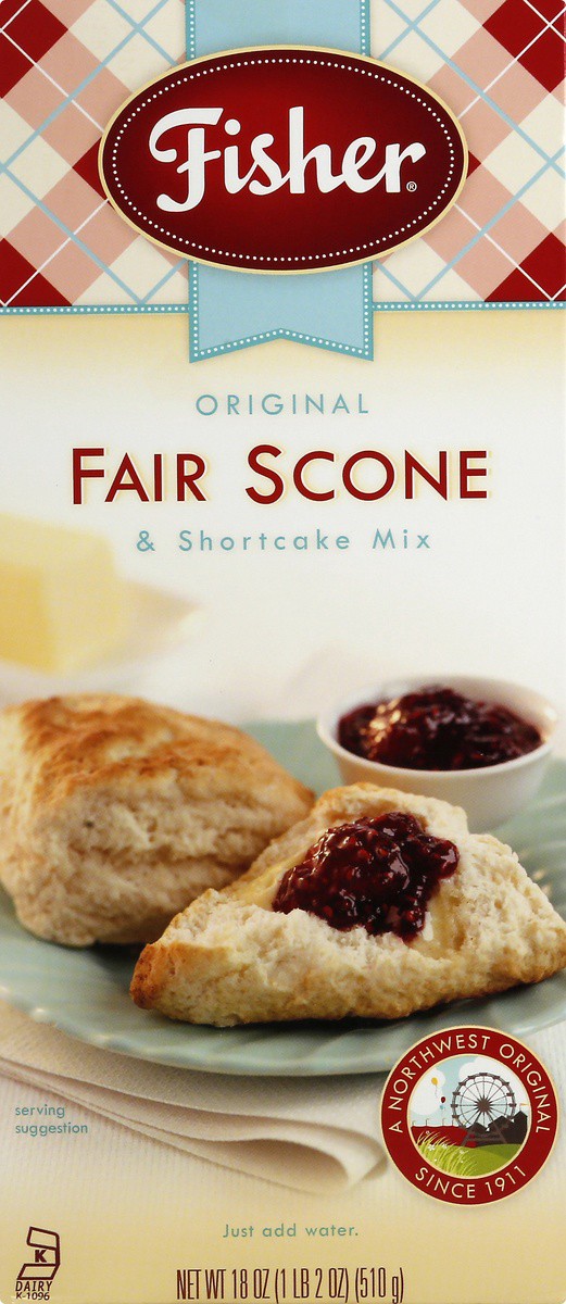 slide 2 of 9, Fisher Original Fair Scone & Shortcake Mix 18 oz, 18 oz