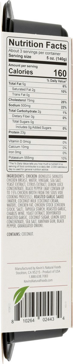slide 5 of 9, Kevin's Natural Foods Paleo Roasted Garlic Chicken 16 oz, 16 oz