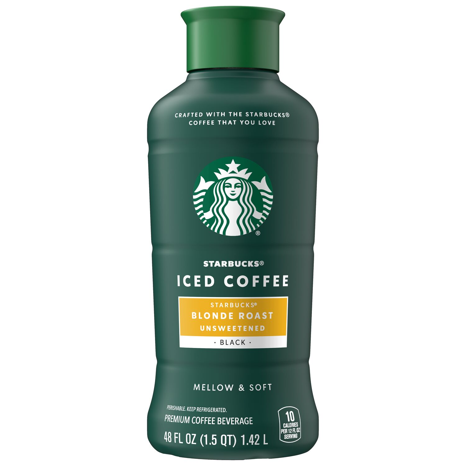 slide 1 of 1, Starbucks Unsweetened Blonde Roast Iced Coffee - 48 fl oz, 48 fl oz