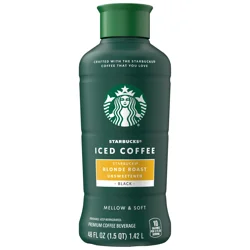 Starbucks Unsweetened Blonde Roast Iced Coffee - 48 fl oz
