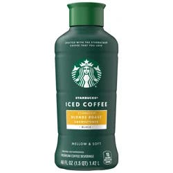 Starbucks Unsweetened Blonde Roast Iced Coffee - 48 fl oz