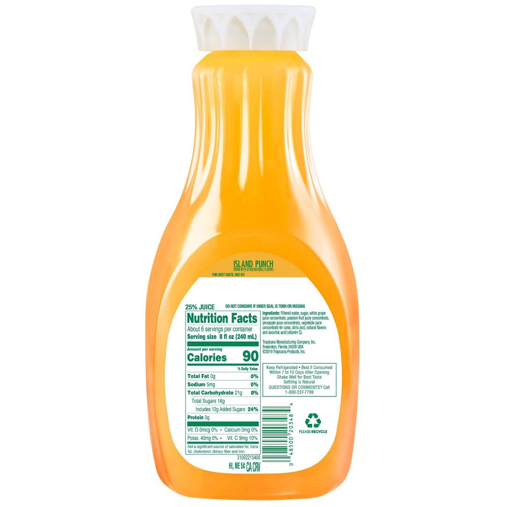 Tropicana Island Punch Juice 52 oz 52 fl oz Shipt