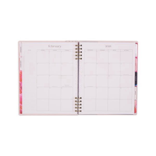 slide 2 of 10, 2026 Happy Planner Monthly/Weekly Big Customizable Twin Loop Planner, 8-1/2"" x 11"", Fluid Fusion, January To December, PZ0016B004, 1 ct