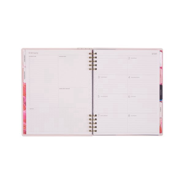 slide 5 of 10, 2026 Happy Planner Monthly/Weekly Big Customizable Twin Loop Planner, 8-1/2"" x 11"", Fluid Fusion, January To December, PZ0016B004, 1 ct