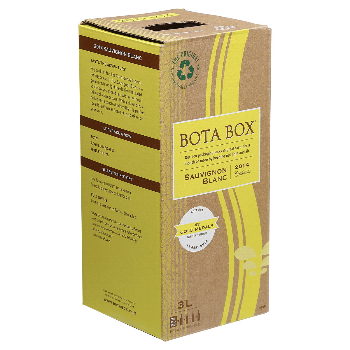 slide 7 of 8, Bota Box Sauvignon Blanc, 3 liter