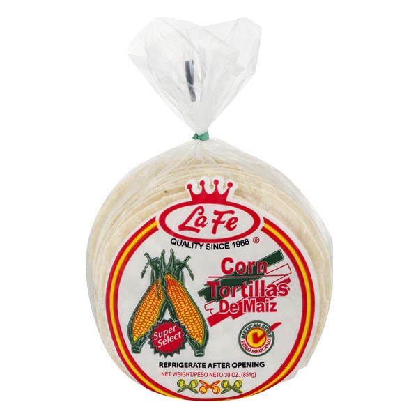 slide 1 of 1, La Fe Corn Tortillas, 30 oz