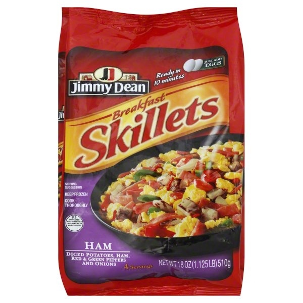 slide 1 of 1, Jimmy Dean Breakfast Skillets, Ham, 20 oz