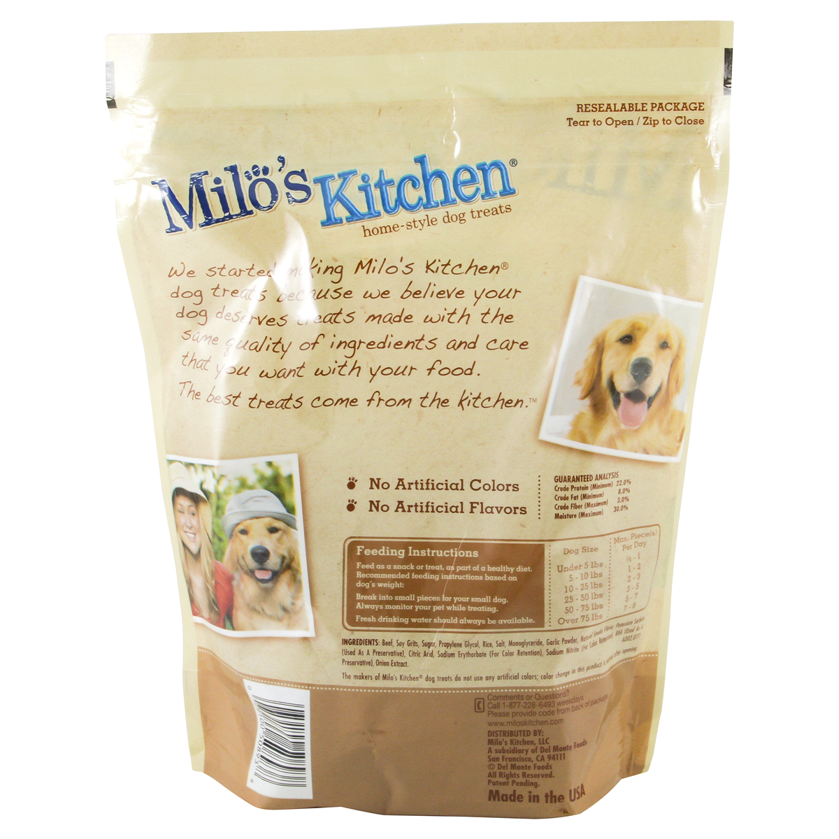 slide 4 of 5, Milo's Kitchen Dog Treat, 18 oz