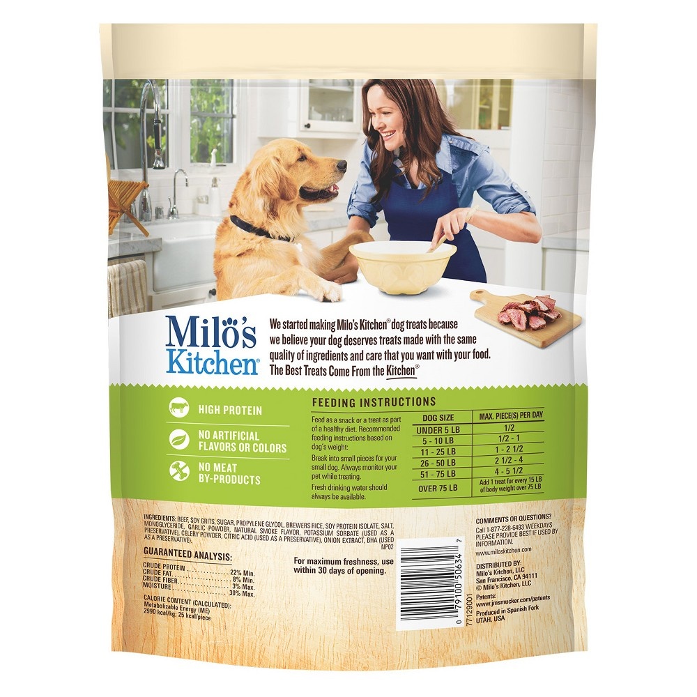 slide 3 of 5, Milo's Kitchen Dog Treat, 18 oz