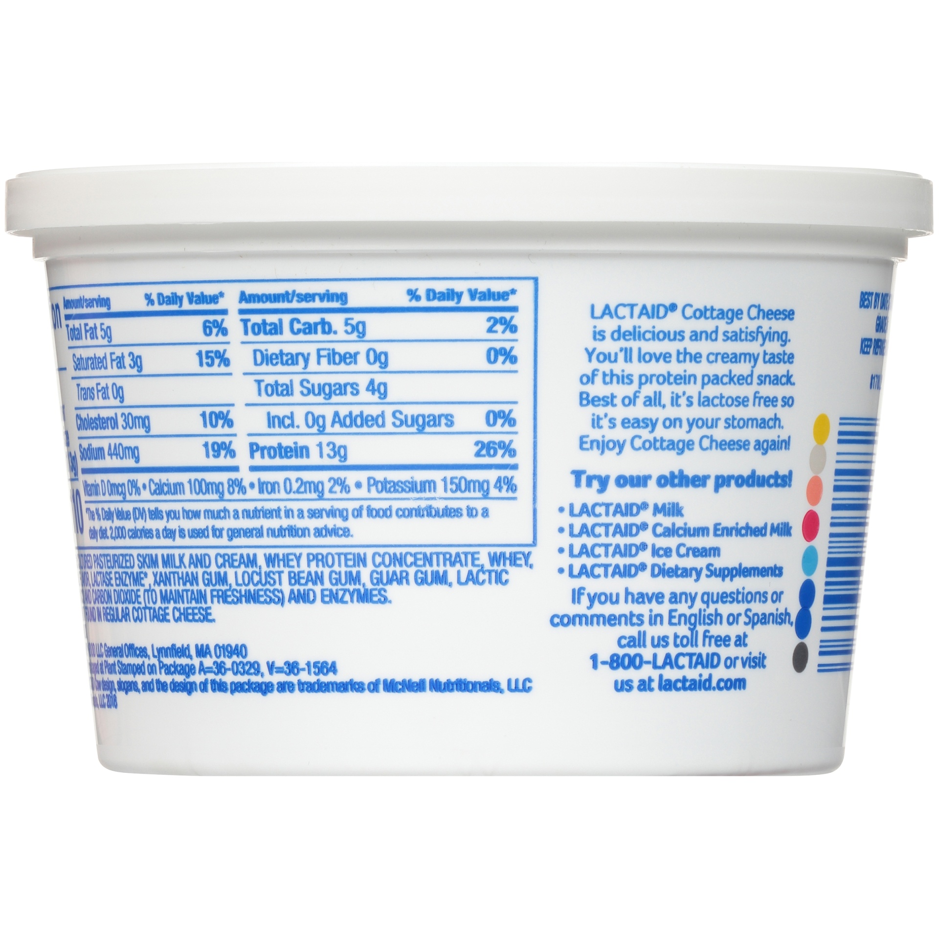 slide 2 of 7, Lactaid Cottage Cheese, 16 oz