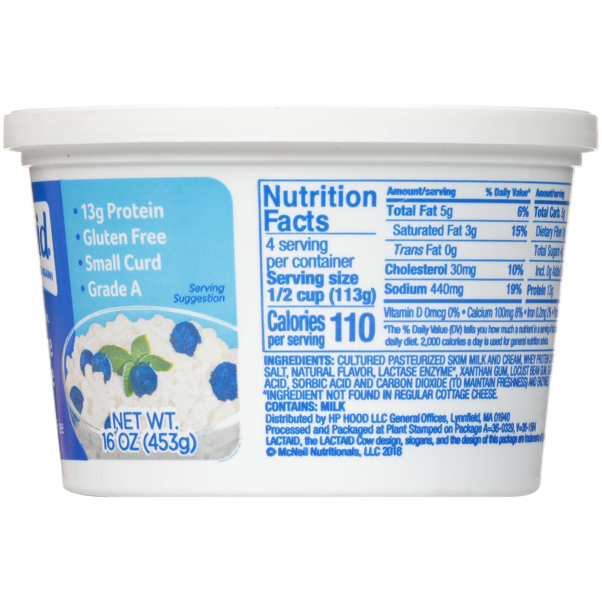 slide 5 of 7, Lactaid Cottage Cheese, 16 oz