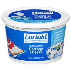 Lactaid 100% Lactose Free Cottage Cheese 16 oz. Tub