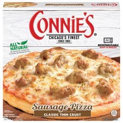 Connie's Classic Thin Crust Sausage Pizza 8.1 oz