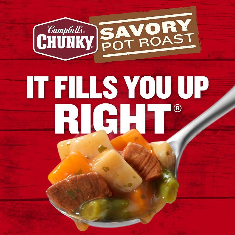 slide 11 of 14, Campbell's Chunky Savory Pot Roast Soup - 18.8oz, 18.8 oz