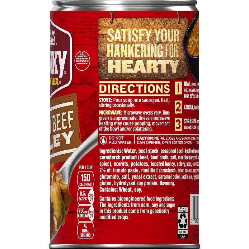 slide 12 of 14, Campbell's Chunky Hearty Beef Barley Soup - 18.8oz, 18.8 oz