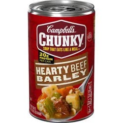Campbell's Chunky Hearty Beef Barley Soup - 18.8oz