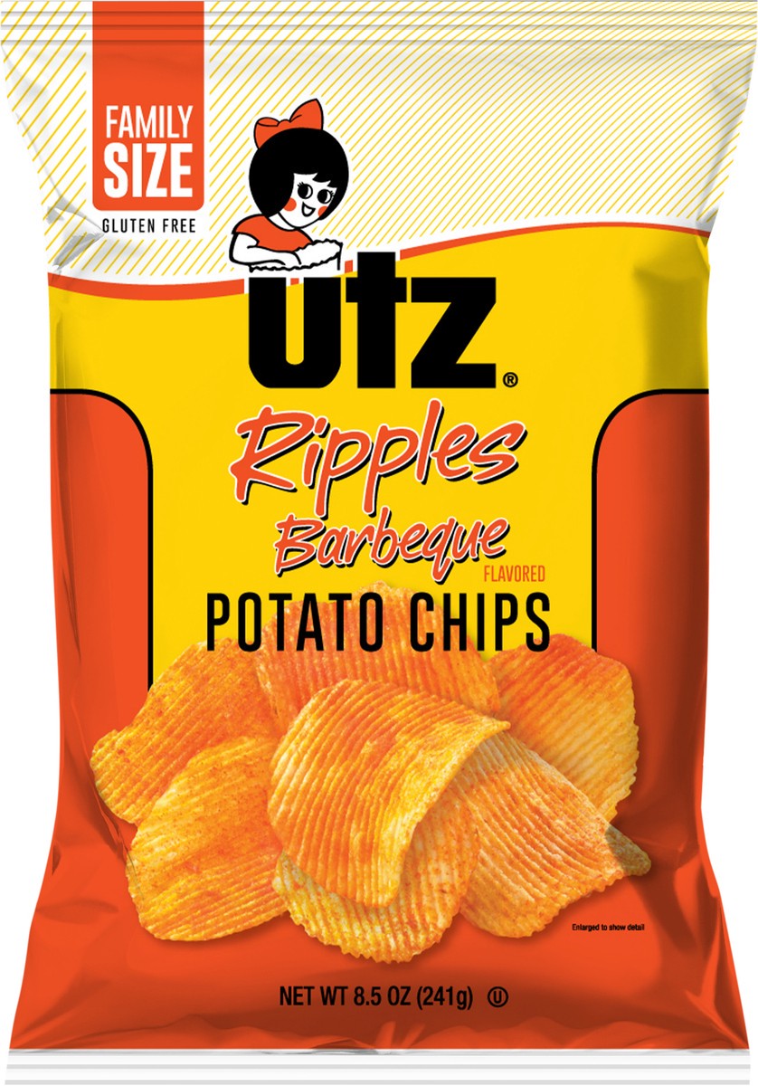 slide 3 of 7, Utz Bbq Ripple, 8.5 oz