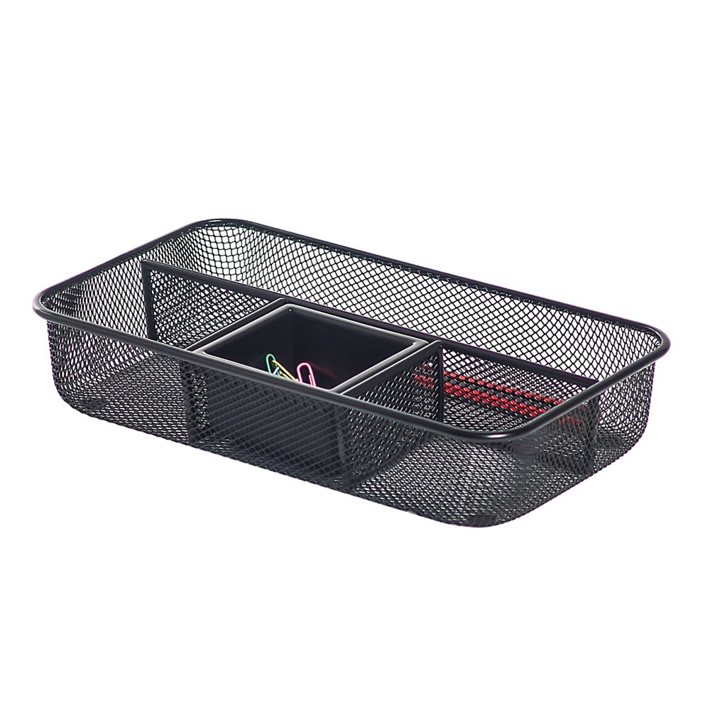 slide 1 of 1, Brenton Studio Metro Mesh Small Drawer Organizer, Black, 1 ct