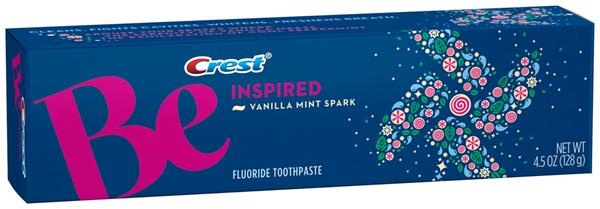 crest be inspired vanilla mint toothpaste