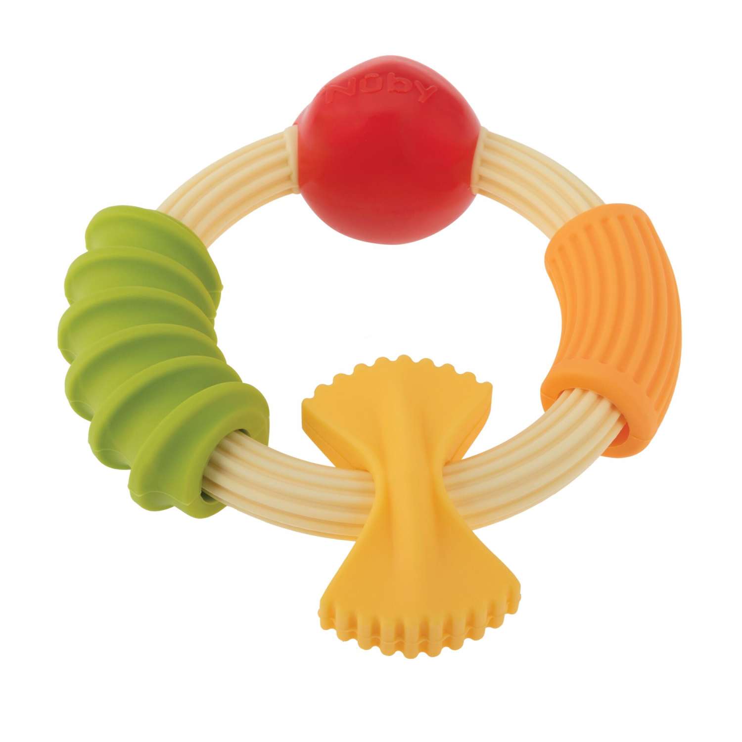 slide 4 of 8, Nuby Pasta Teething Ring, 1 ct