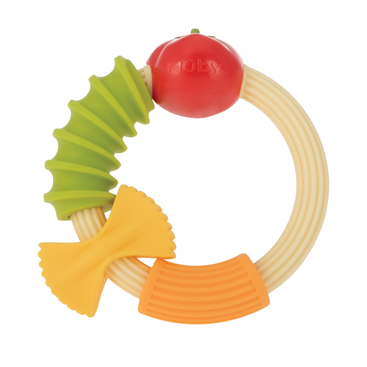 slide 6 of 8, Nuby Pasta Teething Ring, 1 ct