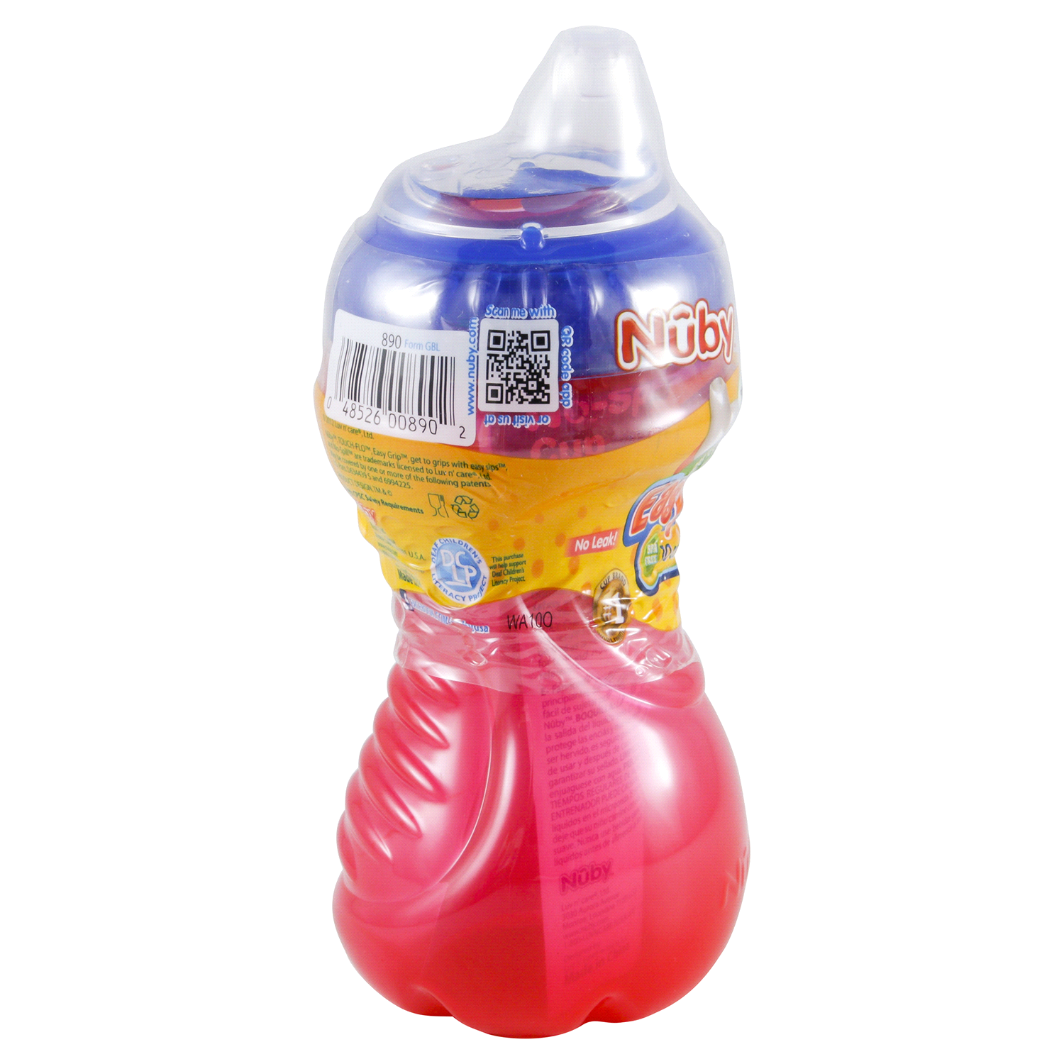 slide 2 of 3, Nuby No-Spill Easy Grip Cup, 10 oz